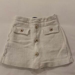 Zara Elegant White Skort